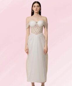 Crystal Bloom Corset Gown