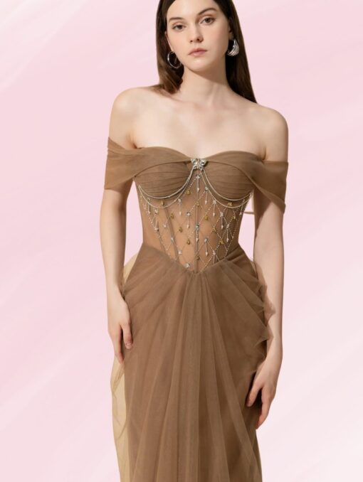 Bronze Siren Corset Gown - Image 3