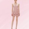 Blush Petal Ruffle Mini Dress